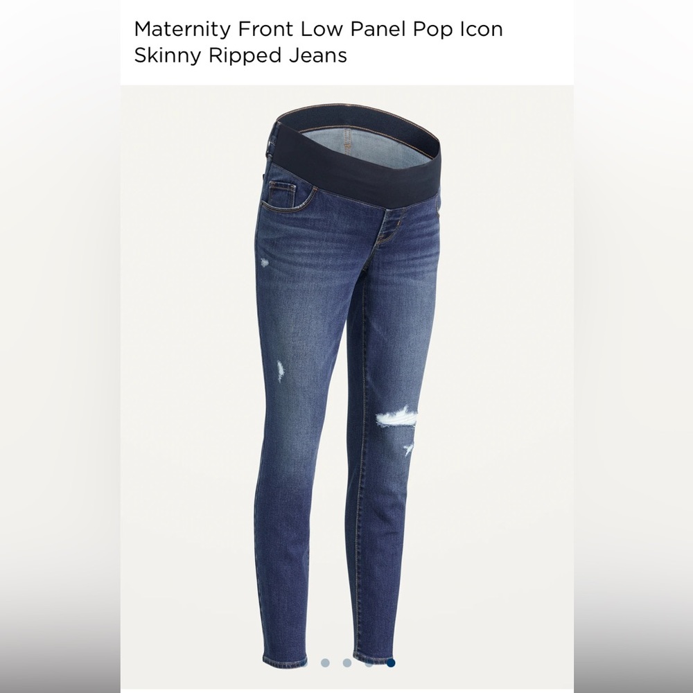 💖 Old Navy Maternity Jeans | 10 Front Low Panel